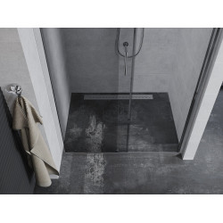 Mexen Apia  Usa dus culisanta  140 cm, transparent, chrom - 845-140-000-01-00