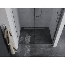 Mexen Apia  Usa dus culisanta  145 cm, transparent, chrom - 845-145-000-01-00