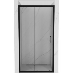 Mexen Apia  Usa dus culisanta  95 cm, transparent,  negru - 845-095-000-70-00