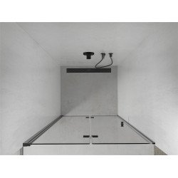 Mexen Lima  Usa plianta  120 cm, transparent,  negru- 856-120-000-70-00