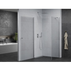 Mexen Pretoria Cabina de dus  Usa batanta  75 x 120 cm, transparent, chrom - 852-075-120-01-00