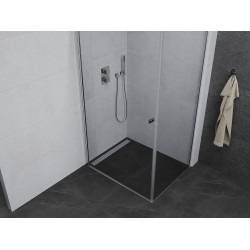 Mexen Pretoria Cabina de dus  Usa batanta  85 x 70 cm, transparent, chrom - 852-085-070-01-00