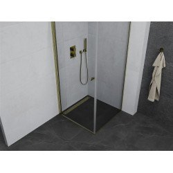 Mexen Pretoria Cabina de dus  Usa batanta  70 x 70 cm, transparent,  auriu  - 852-070-070-50-00
