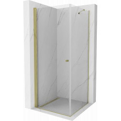Mexen Pretoria Cabina de dus  Usa batanta  80 x 80 cm, transparent,  auriu  - 852-080-080-50-00 Usa batanta 467680 Mexen