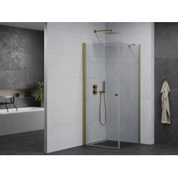 Mexen Pretoria Cabina de dus  Usa batanta  80 x 80 cm, transparent,  auriu  - 852-080-080-50-00 Usa batanta 467680 Mexen