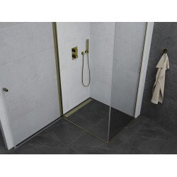 Mexen Pretoria Cabina de dus  Usa batanta  90 x 80 cm, transparent,  auriu  - 852-090-080-50-00