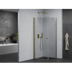 Mexen Pretoria Cabina de dus  Usa batanta  90 x 90 cm, transparent,  auriu  - 852-090-090-50-00 Usa batanta 467680 Mexen