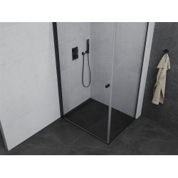 Mexen Pretoria Cabina de dus  Usa batanta  70 x 100 cm, transparent,  negru - 852-070-100-70-00