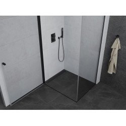 Mexen Pretoria Cabina de dus  Usa batanta  70 x 110 cm, transparent,  negru - 852-070-110-70-00