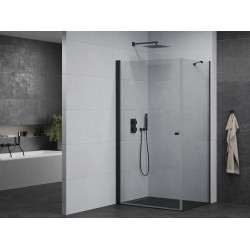 Mexen Pretoria Cabina de dus  Usa batanta  80 x 110 cm, transparent,  negru - 852-080-110-70-00