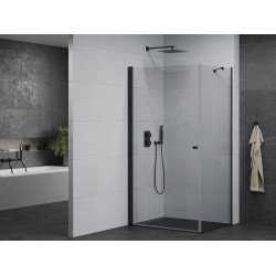 Mexen Pretoria Cabina de dus  Usa batanta  80 x 120 cm, transparent,  negru - 852-080-120-70-00