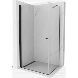 Mexen Pretoria Cabina de dus  Usa batanta  90 x 80 cm, transparent,  negru - 852-090-080-70-00
