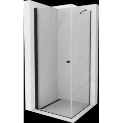 Mexen Pretoria Cabina de dus  Usa batanta  90 x 90 cm, transparent,  negru - 852-090-090-70-00