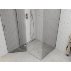 Mexen Roma Cabina de dus  Usa batanta  105 x 110 cm, transparent, chrom - 854-105-110-01-00
