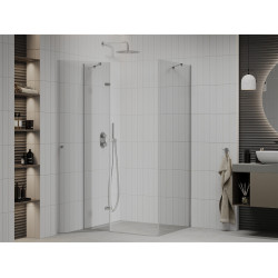 Mexen Roma Cabina de dus  Usa batanta  105 x 110 cm, transparent, chrom - 854-105-110-01-00