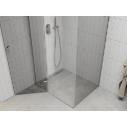 Mexen Roma Cabina de dus  Usa batanta  110 x 80 cm, transparent, chrom - 854-110-080-01-00