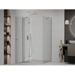 Mexen Roma Cabina de dus  Usa batanta  115 x 70 cm, transparent, chrom - 854-115-070-01-00