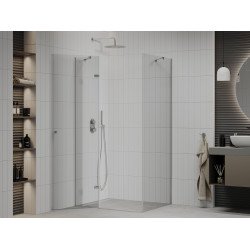 Mexen Roma Cabina de dus  Usa batanta  115 x 80 cm, transparent, chrom - 854-115-080-01-00