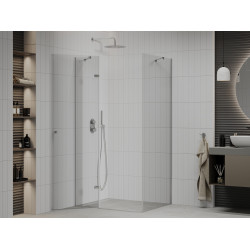 Mexen Roma Cabina de dus  Usa batanta  115 x 90 cm, transparent, chrom - 854-115-090-01-00