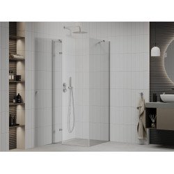 Mexen Roma Cabina de dus  Usa batanta  80 x 80 cm, transparent, chrom - 854-080-080-01-00