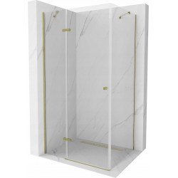 Mexen Roma Cabina de dus  Usa batanta  80 x 100 cm, transparent,  auriu  - 854-080-100-50-00 Usa batanta 467680 Mexen