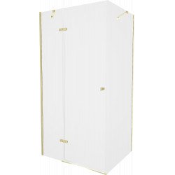 Mexen Roma Cabina de dus  Usa batanta  90 x 80 cm, transparent,  auriu  - 854-090-080-50-00