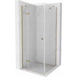 Mexen Roma Cabina de dus  Usa batanta  90 x 90 cm, transparent,  auriu  - 854-090-090-50-00 Usa batanta 467680 Mexen