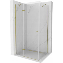 Mexen Roma Cabina de dus  Usa batanta  110 x 80 cm, transparent,  auriu  - 854-110-080-50-00 Usa batanta 467680 Mexen