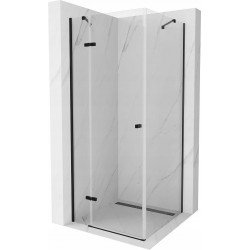 Mexen Roma Cabina de dus  Usa batanta  80 x 80 cm, transparent,  negru - 854-080-080-70-00 Usa batanta 467680 Mexen
