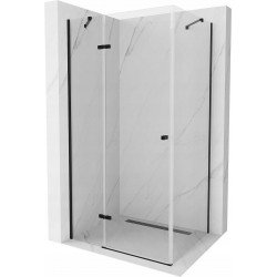 Mexen Roma Cabina de dus  Usa batanta  90 x 110 cm, transparent,  negru - 854-090-110-70-00 Usa batanta 467680 Mexen