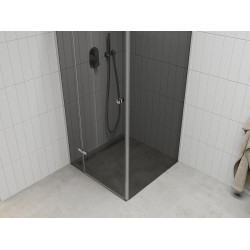 Mexen Roma Cabina de dus  Usa batanta  70 x 70 cm, grafit, chrom - 854-070-070-01-40