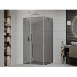 Mexen Roma Cabina de dus  Usa batanta  80 x 120 cm, grafit, chrom - 854-080-120-01-40 Usa batanta 467680 Mexen