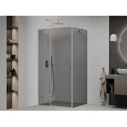 Mexen Roma Cabina de dus  Usa batanta  110 x 70 cm, grafit, chrom - 854-110-070-01-40