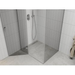 Mexen Roma Cabina de dus  Usa batanta  85 x 100 cm, transparent, chrom - 854-085-100-01-00