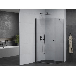 Mexen Pretoria Cabina de dus  Usa batanta  100 x 80 cm, transparent,  negru - 852-100-080-70-00