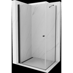 Mexen Pretoria Cabina de dus  Usa batanta  100 x 120 cm, transparent,  negru - 852-100-120-70-00
