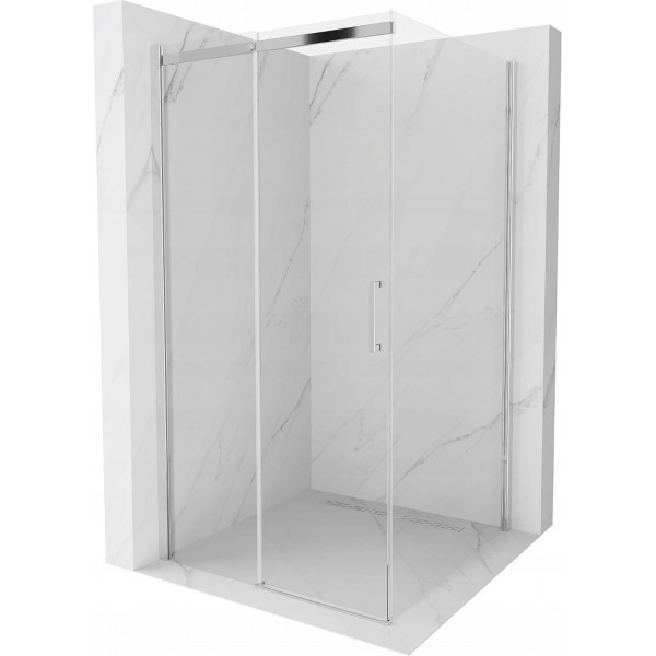 Mexen Omega Cabina de dus Usa culisanta   100 x 100 cm, transparent, chrom - 825-100-100-01-00