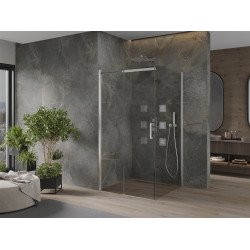 Mexen Omega Cabina de dus Usa culisanta   100 x 100 cm, transparent, chrom - 825-100-100-01-00 Usa culisanta 467680 Mexen