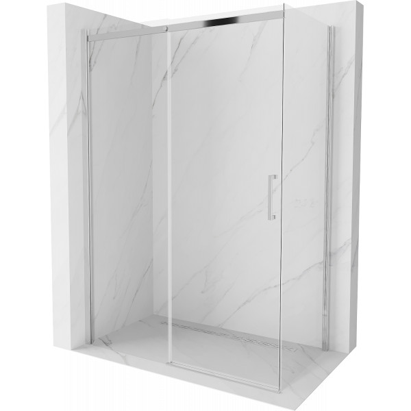 Mexen Omega Cabina de dus Usa culisanta   130 x 70 cm, transparent, chrom - 825-130-070-01-00