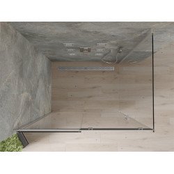 Mexen Omega Cabina de dus Usa culisanta   130 x 90 cm, transparent, chrom - 825-130-090-01-00