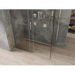 Mexen Omega Cabina de dus Usa culisanta   140 x 70 cm, transparent, chrom - 825-140-070-01-00