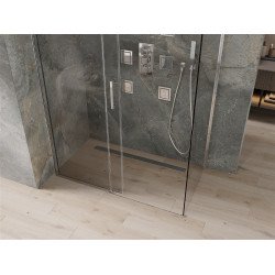 Mexen Omega Cabina de dus Usa culisanta   140 x 70 cm, transparent, chrom - 825-140-070-01-00