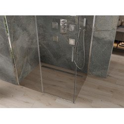 Mexen Omega Cabina de dus Usa culisanta   140 x 100 cm, transparent, chrom - 825-140-100-01-00
