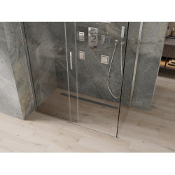 Mexen Omega Cabina de dus Usa culisanta   150 x 70 cm, transparent, chrom - 825-150-070-01-00