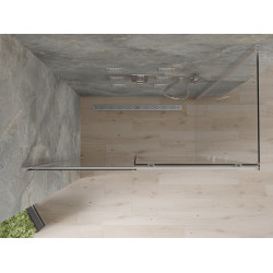 Mexen Omega Cabina de dus Usa culisanta   150 x 70 cm, transparent, chrom - 825-150-070-01-00
