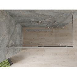Mexen Omega Cabina de dus Usa culisanta   150 x 70 cm, transparent, chrom - 825-150-070-01-00