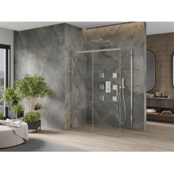 Mexen Omega Cabina de dus Usa culisanta   150 x 80 cm, transparent, chrom - 825-150-080-01-00 Usa culisanta 467680 Mexen