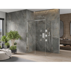 Mexen Omega Cabina de dus Usa culisanta   160 x 100 cm, transparent, chrom - 825-160-100-01-00 Usa culisanta 467680 Mexen