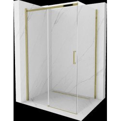 Mexen Omega Cabina de dus Usa culisanta   110 x 80 cm, transparent, auriu  - 825-110-080-50-00