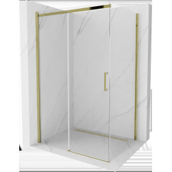 Mexen Omega Cabina de dus Usa culisanta   110 x 100 cm, transparent, auriu  - 825-110-100-50-00